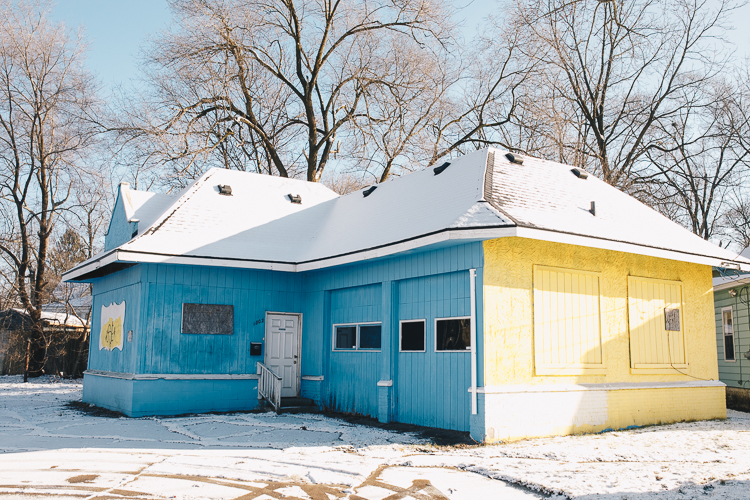 An old garage on East Main is another building that residents would like to see have a new purpose.