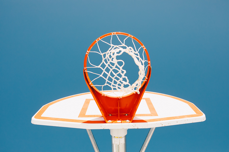 Basketball courts were moved away from playground equipment.