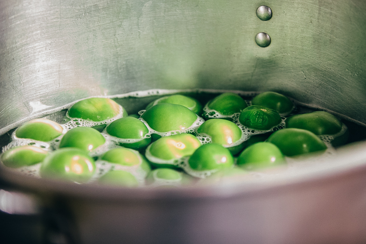 The kitchen at Lolita’s Tacos is a colorful, well-organized space.