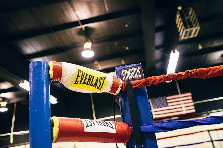 The ring, dismantled by the ringmen and Lakeside Academy youth from the old Kalamazoo Central gym on South Westnedge, was reconstructed at St. Mary's Father Bart Hall.