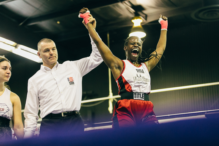 Elite boxer Danielle Cooley of Flint Town Boxing won the match, which was also voted as the most outstanding of the night.