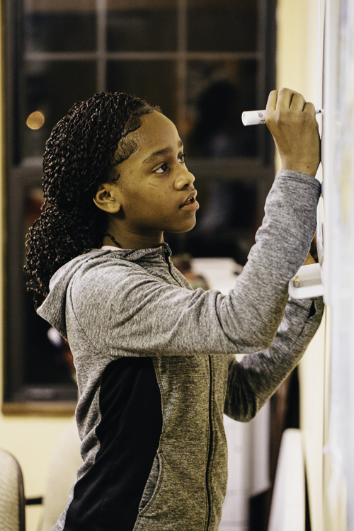 Homework and meditation are a daily part of the CHAMPS afterschool program.