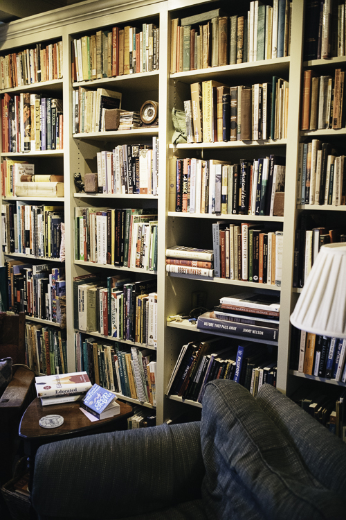Dale Abbott and Tomme Maile have filled their home with beautiful things, including books.