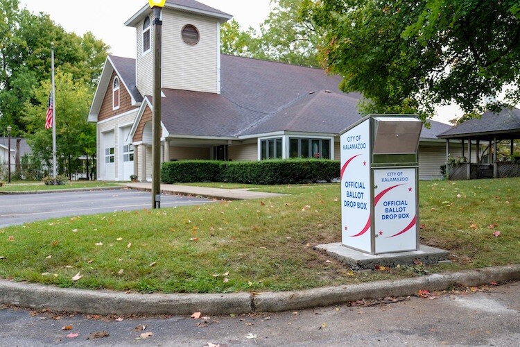 The City of Kalamazoo has placed many drop off boxes for ballots like this one.