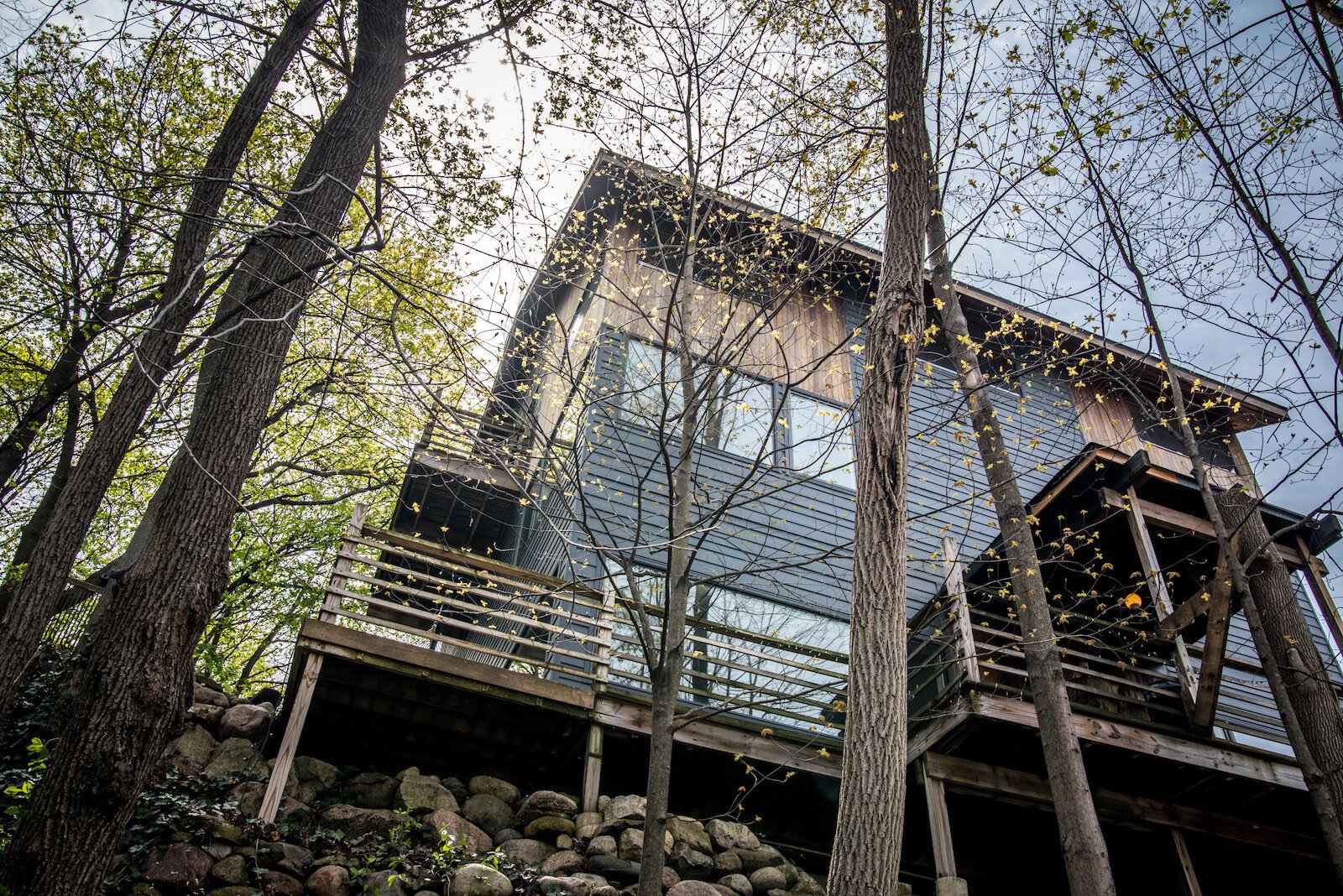 Matt Gross built the three-story house 12 years ago on Prospect Place.