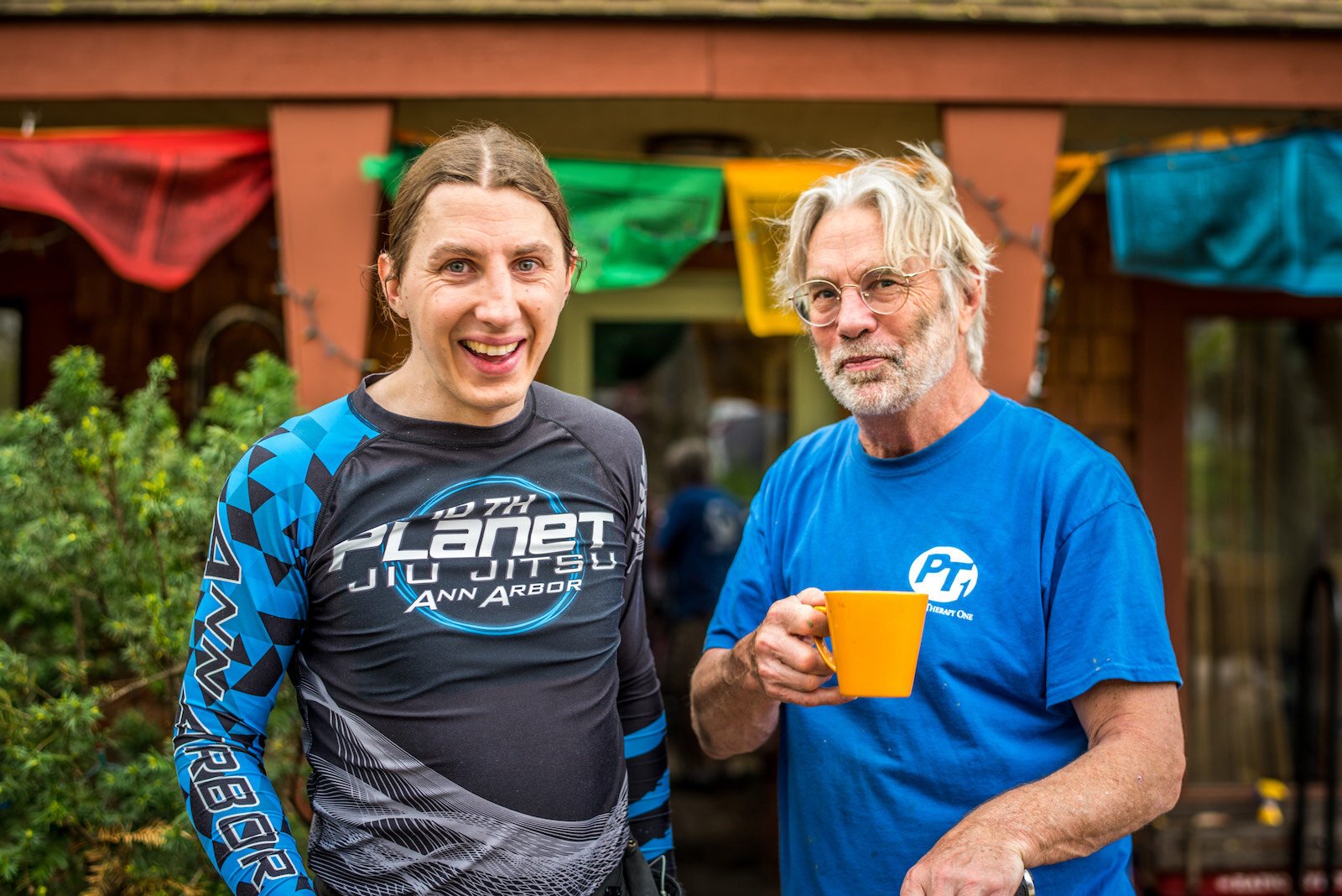 Tom Kostrzewa, right, and his son Alex.