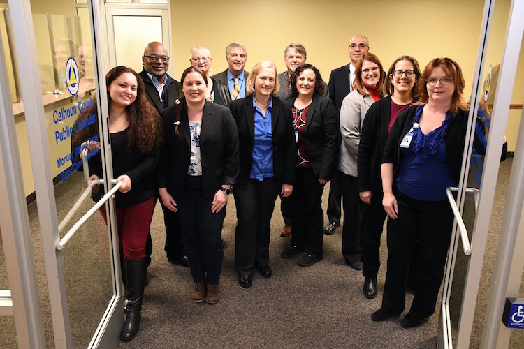 Some of the staff of the Calhoun County Public Defender's Office. A social worker will be joining them soon.