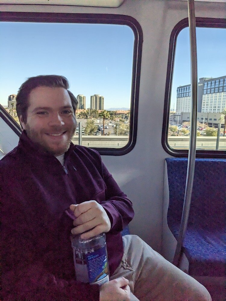 Nathan Browning began STAK (with Reid Williams, not pictured) after reading "Strong Towns." He couldn't "un-see" the sprawl around Kalamazoo after reading the book. (young, brown hair)