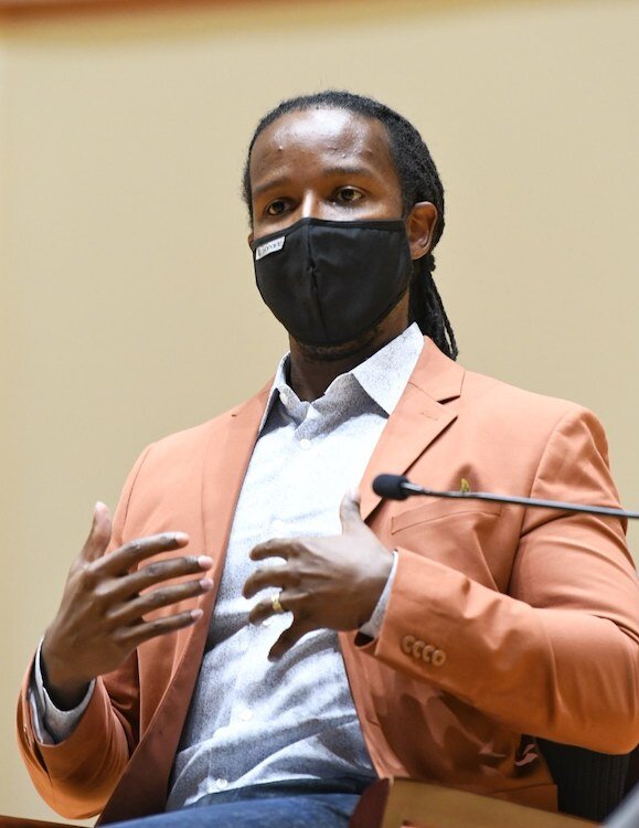 Ibram X. Kendi leads the  the Antiracist Research and Policy Center at American University where develop public programs aimed at dismantling rascist policies.