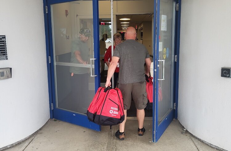 American Red Cross Disaster Training Institute provided training materials for those who attended the disaster preparedness training at Kellogg Community College.