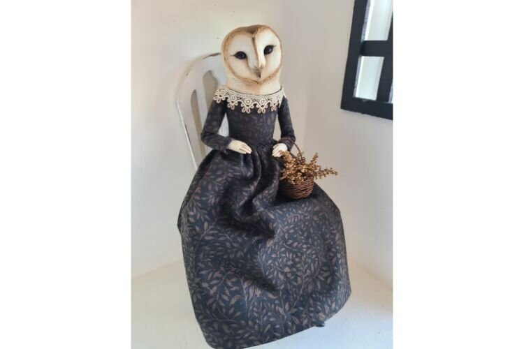 A doll created by Stacey Walsh of Goode Wife's Tea, who will be displaying at Bewitching Peddlers of Halloween.Jennie Hepler-Takens, owner of Bewitching Peddlers of Halloween.