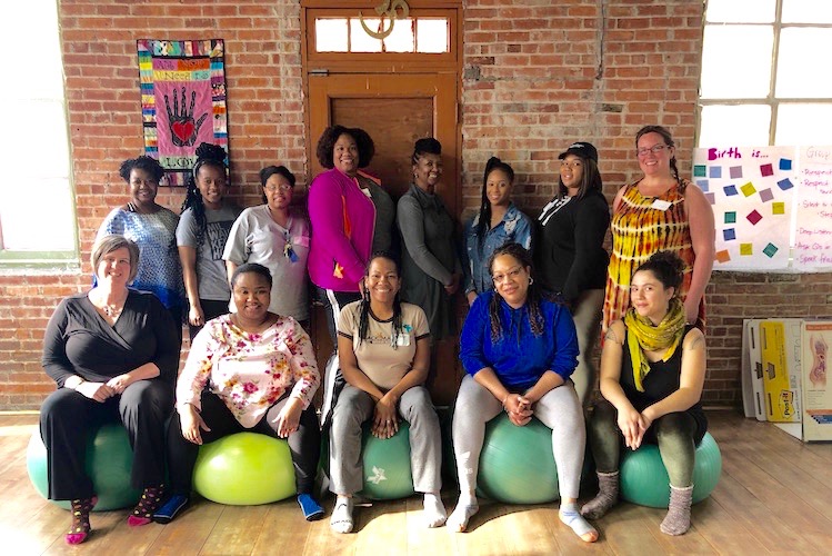 A new doula team. Doula training at Rootead includes how to advocate for women of color.