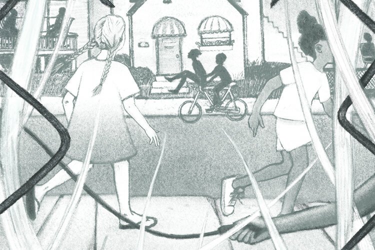 A cropped portion of the accompanying artwork