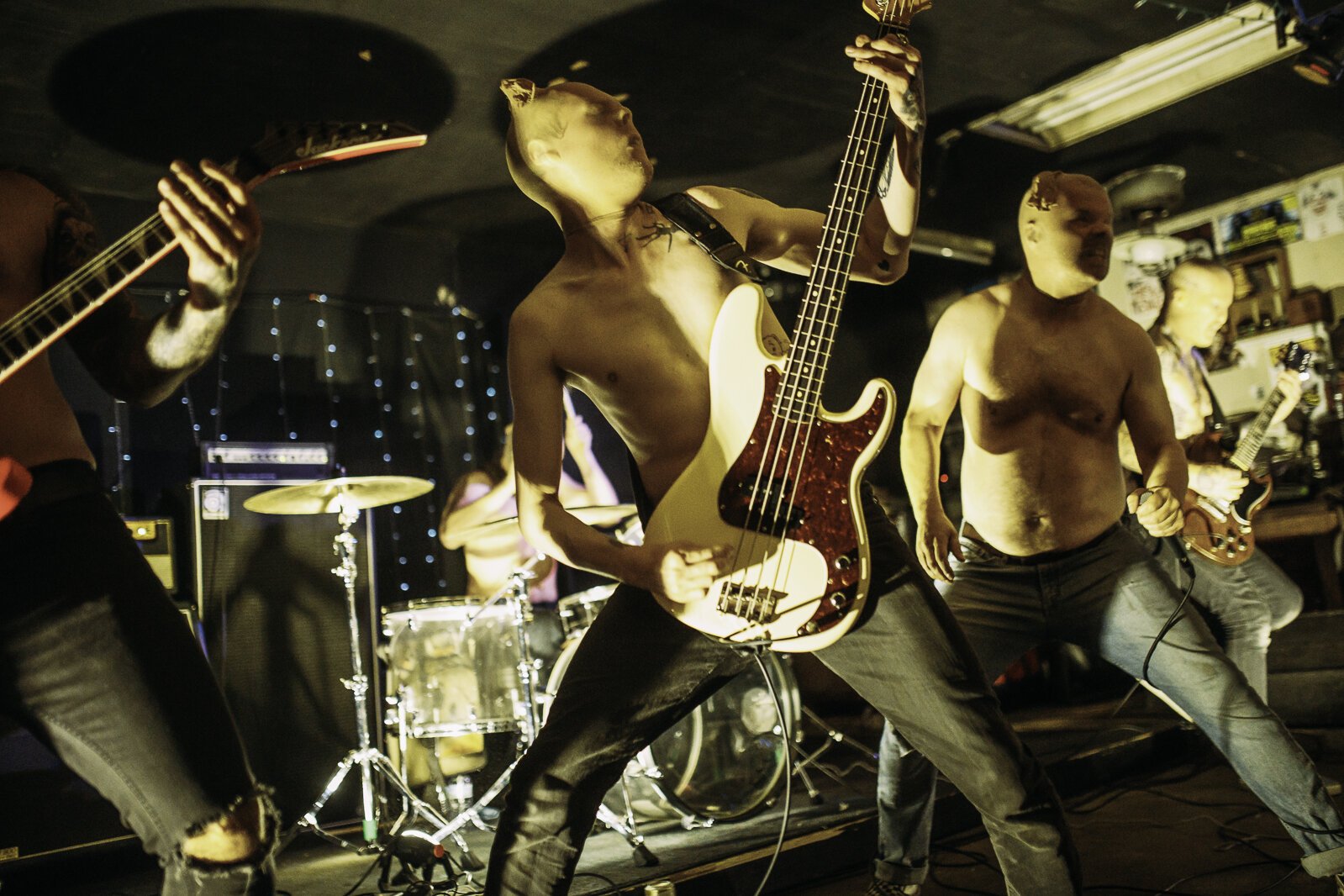 What happens in a quiet Milwood neighborhood? RunOff shows have included Detroit's theatrical The Cult of Spaceskull, who welded chainsaws and fishnets in the Yates' garage.