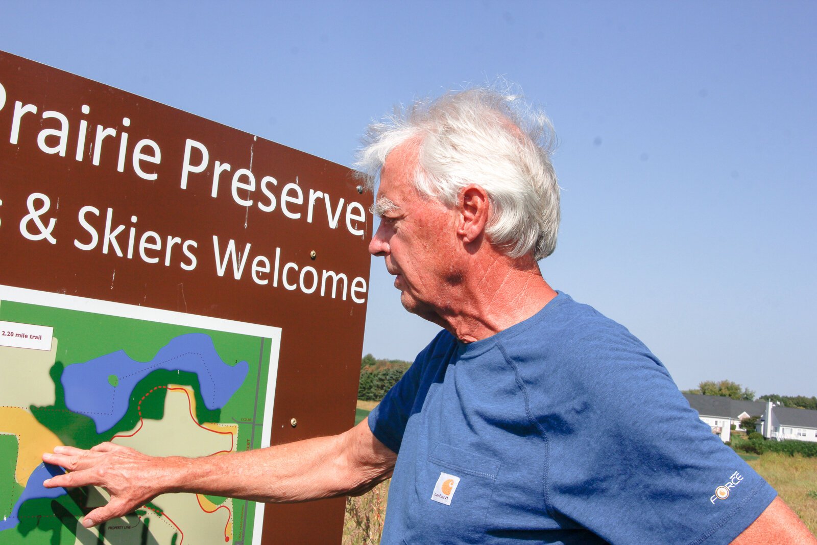 Robert Brinkerhoff spearheaded a 14-year effort to establish the 160 acre Gull Prairie Preserve in Richland.