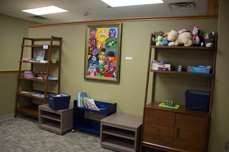 The the Child Area for clients with children.