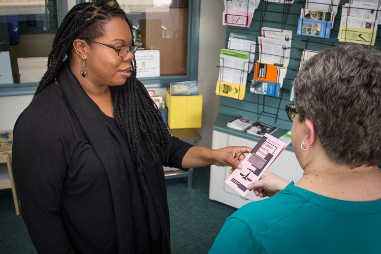 Alisa Parker, left, managing attorney at Legal Services of South Central Michigan  by Susan Andress