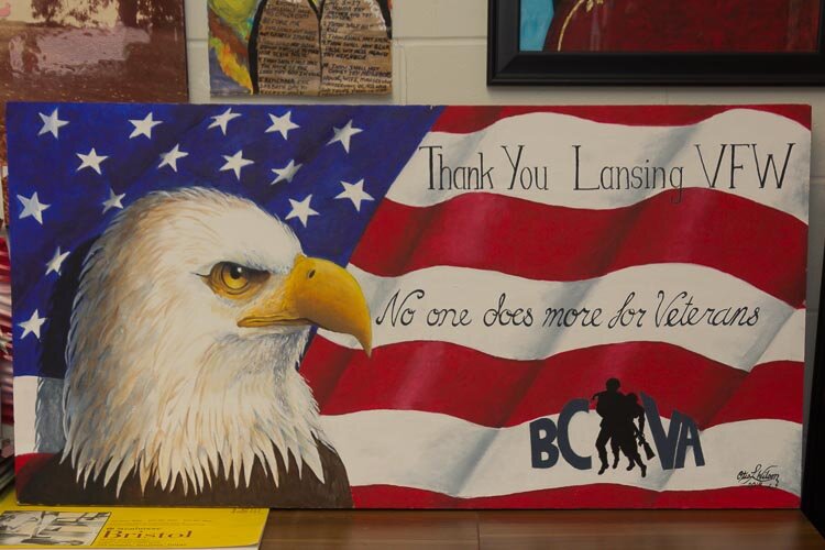 A thank you note to the Lansing VFW.