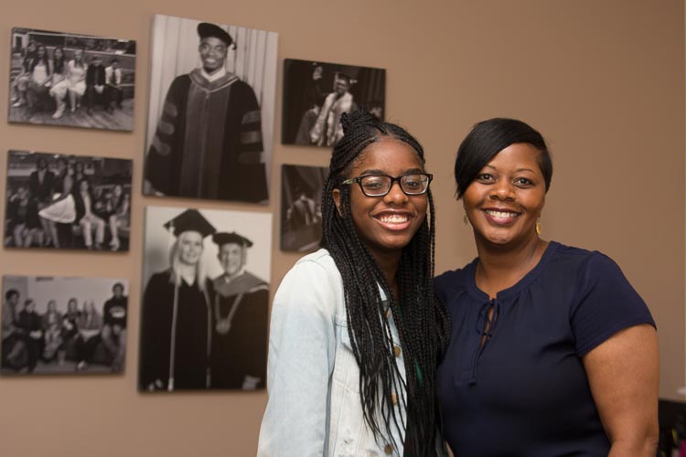 Antwinae McNeil, Seita Scholar, with Ronicka Hamilton, director.