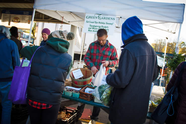 Trent Thompson at the market photo by Susan Adress