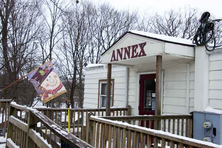 Groups often meet in the Annex at Kazoo Books. There are many books for sale there, too.