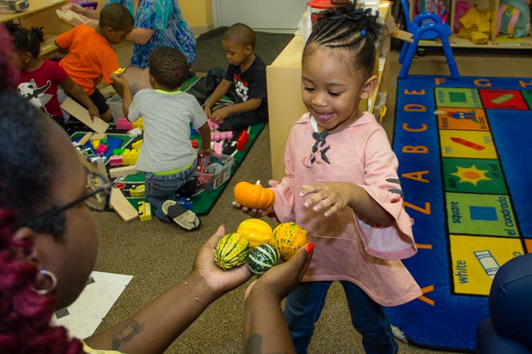 High-quality education in the early years helps give these 3 year olds a beneficial start.