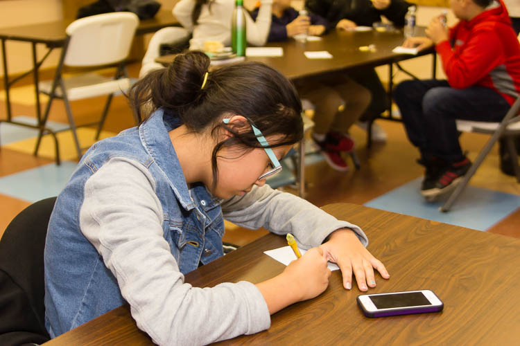 A student at work in a VOCES program.