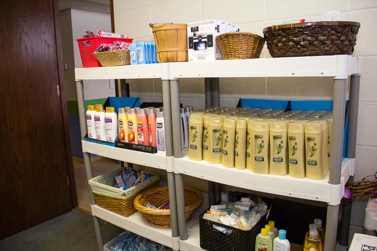Items at the Woman's Co-op store can be "purchased" by helping another family.