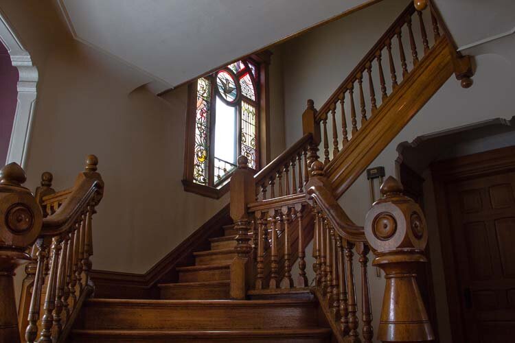 The home built in 1895 has many historical details many of which were lovingly maintained.