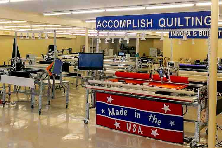 At the new location for Accomplish Quilting