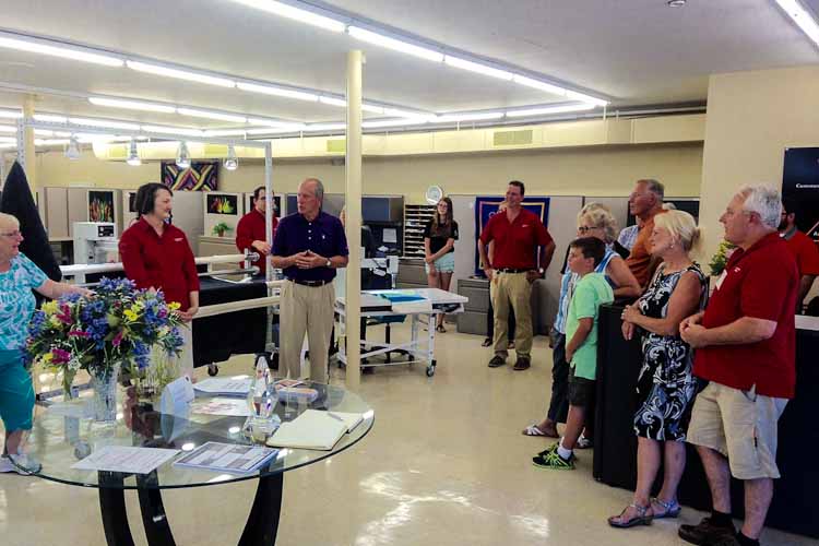 Open house for the new location of Accomplish Quilting