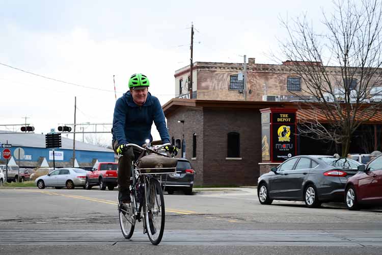 Marc Irwin, Kalamazoo bike commuter and KATS citizens' advisory committee member