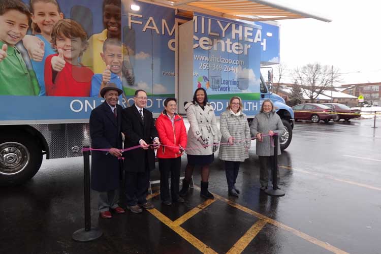 Ribbon cutting for the Family Health Center Mobile Clinic