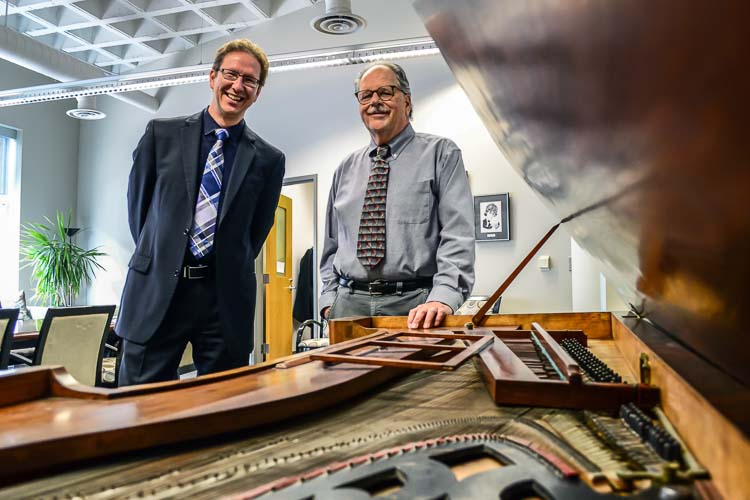 Pierre van der Westhuizen and Dan Gustin of the GIlmore International Keyboard Festival