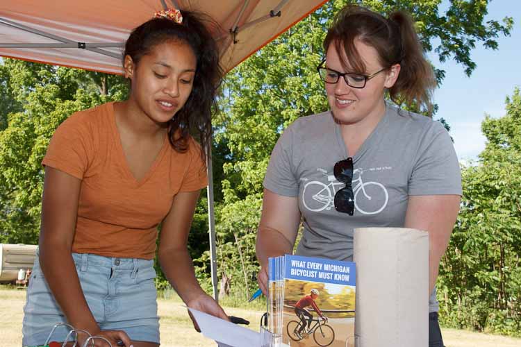 Erin Denay, right, with Ava Wood