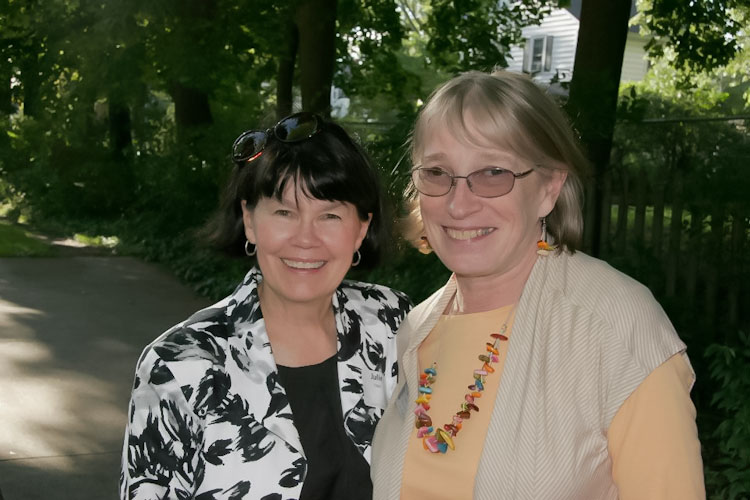 ulie Vogel, legislative aide, and Edie Trent, constituent relations aide for Rep. Jon Hoadley.   