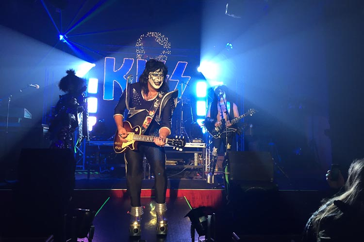 A KISS cover band rocks out during New Year's Fest in Kalamazoo