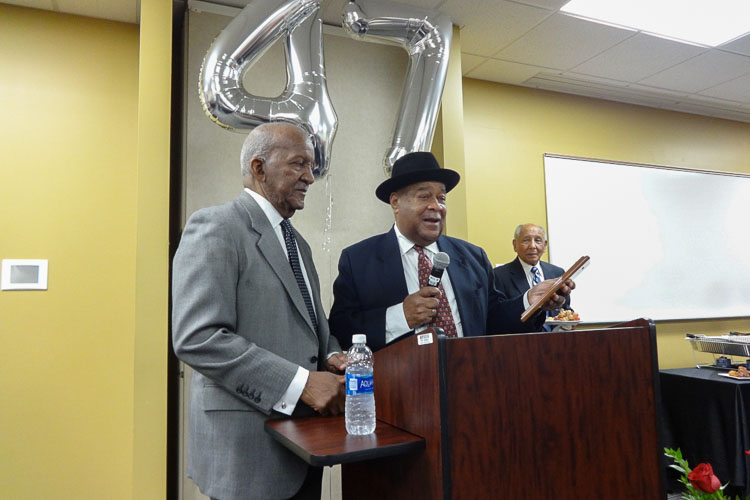 Moses Walker with FHC Board Chair Ollie Chambers