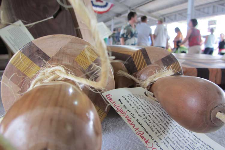 Artisan goods for sale at the market