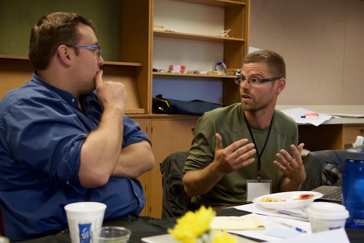 Trent Thompson of Green Garden at work during Business Bootcamp photo courtesy Business Bootcamp