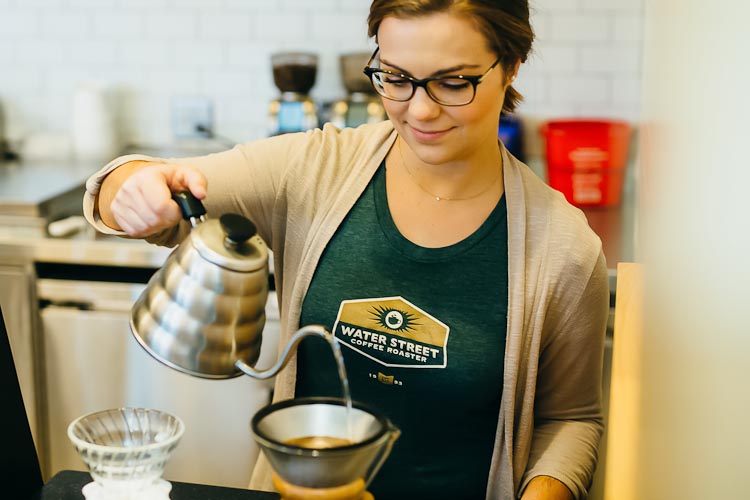 Water Street Joint's slow pouring coffee at its Portage location