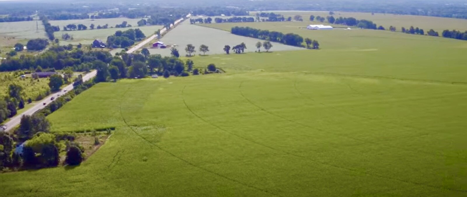 A view of the 1,800-acre megasite that is available for development near Marshall.