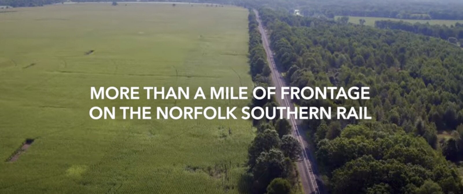 A shot from a video that explains to would-be developers the advantages of the megasite near Marshall.