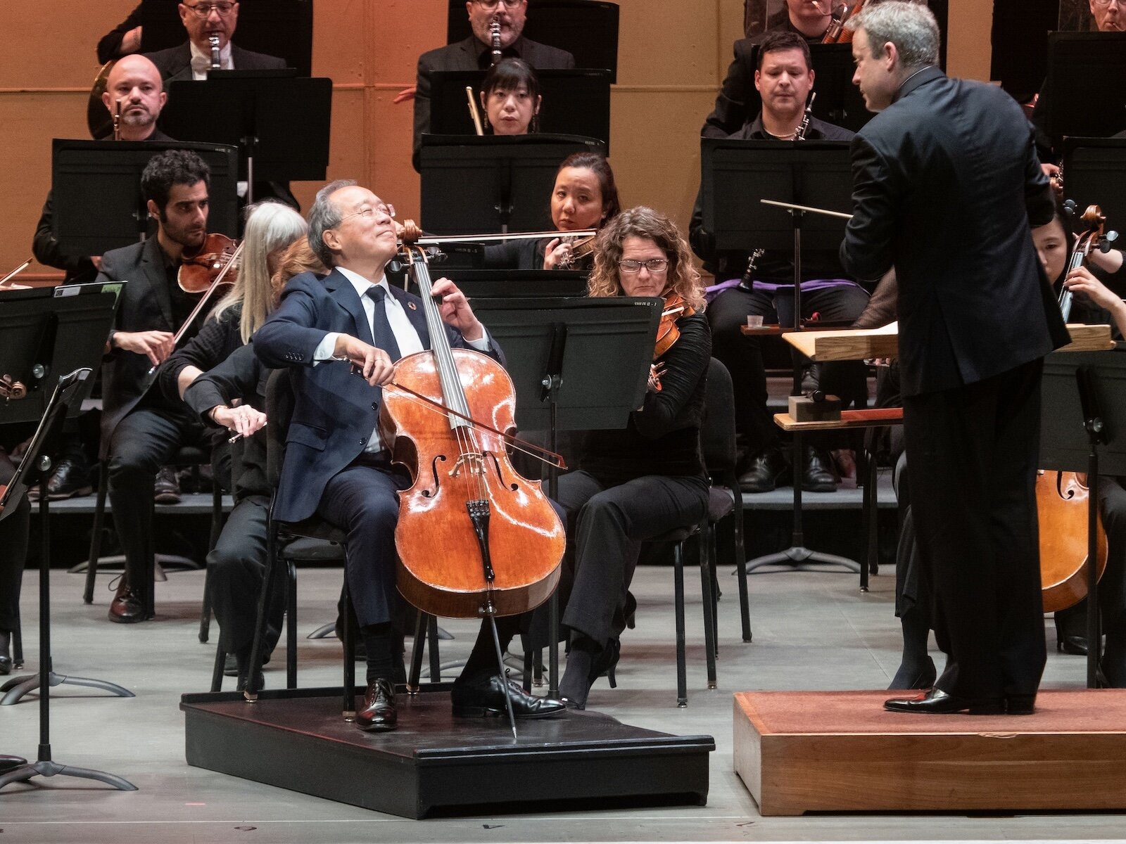 The eye contact between Yo-Yo Ma and Maestro Julian Kuerti was fun to watch.