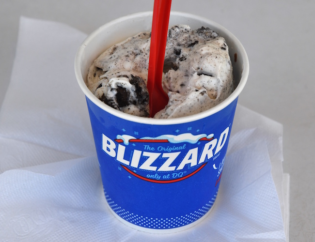 A small Oreo Blizzard,