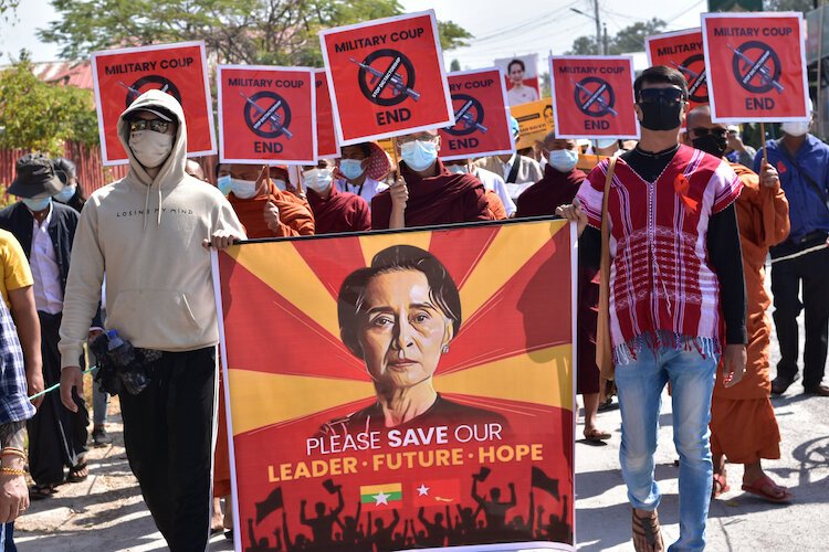 Since Feb. 1 those who oppose the military taking over the government in Myanmar has been taking to the streets. Lately, the military has been firing on the protestors.