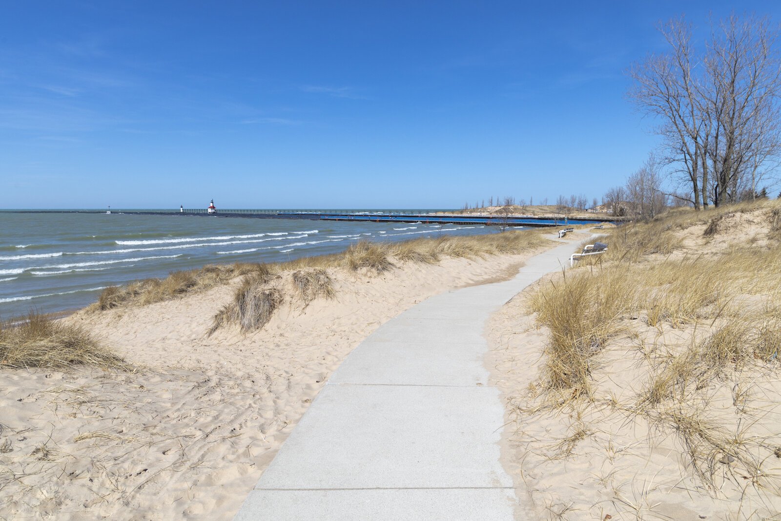 Along the path at Silver Beach in St. Joseph.