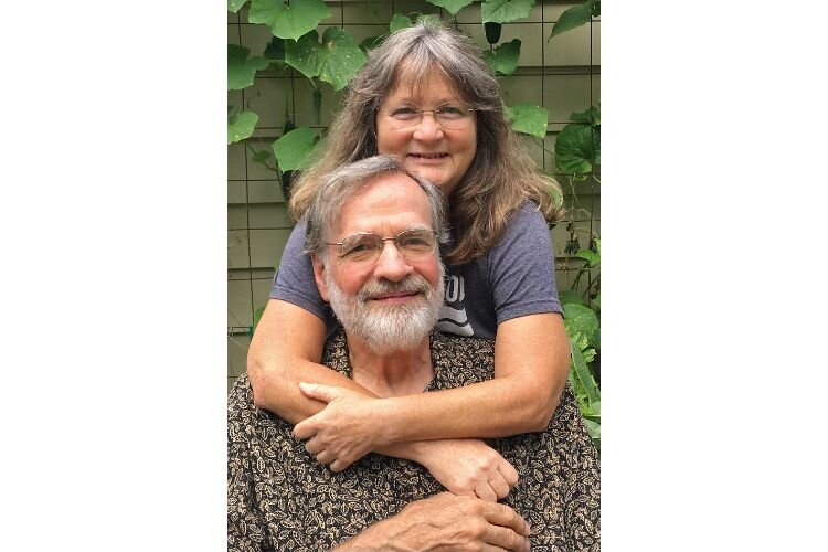 Tomme Maile interviewed by Dale Abbott (top) participated in Kalamazoo's StoryCorps visit.