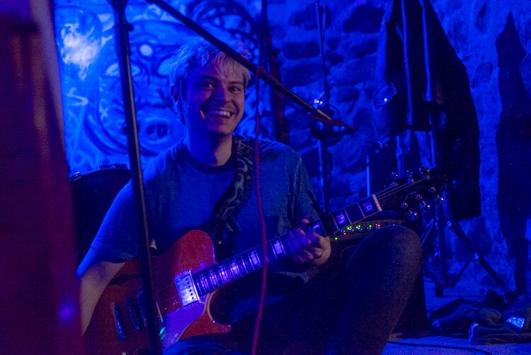 Coastal Car performs at a recent DIY house concert in Vine.