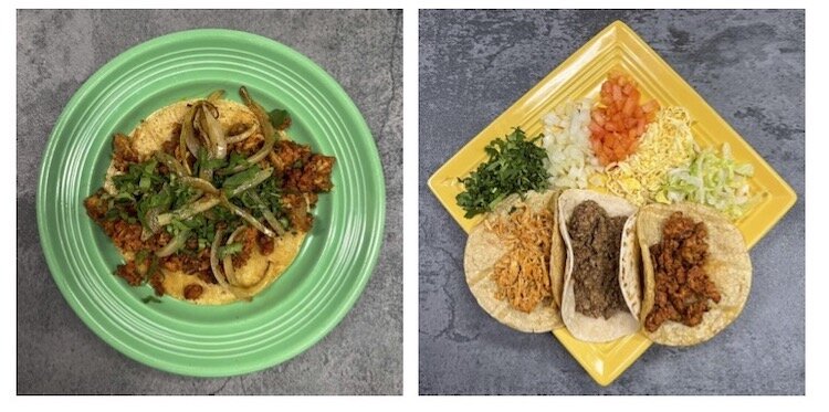 Dishes served at Torti Tacos.
